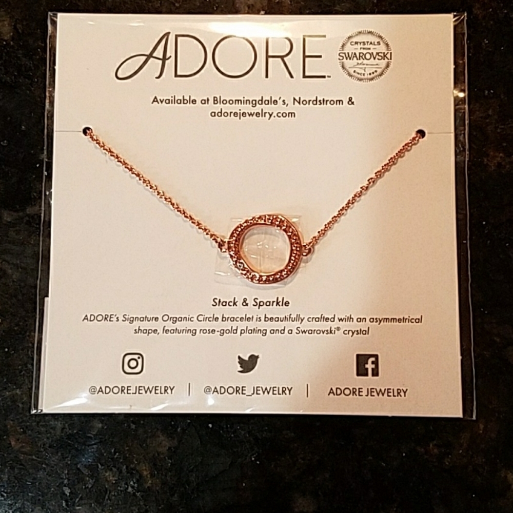 Adore by Swarovski organic circle bracelet